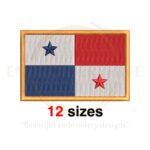 Mini Panama Flag Embroidery Design - Panamanian Flag Patch for Machine Embroidery