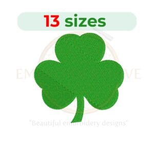 Buy Shamrock machine embroidery design