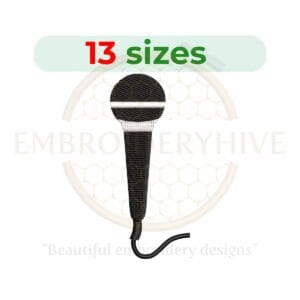 Buy Microphone machine embroidery design