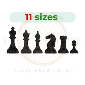 Buy Chess machine embroidery design