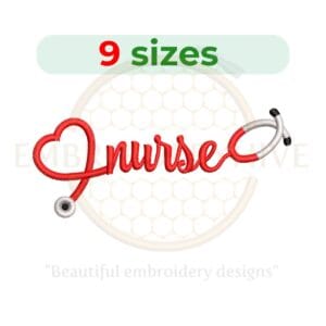 Buy Nurse machine embroidery design