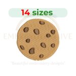 Buy Machine embroidery design of a bitten cookie