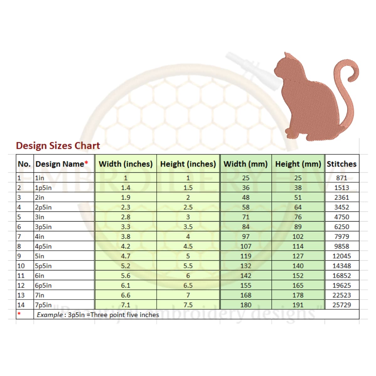 Cat Embroidery design - Image 2