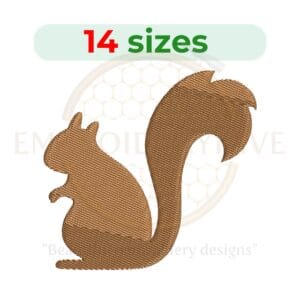 Buy Squirrel machine embroidery design