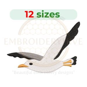 Buy Seagull machine embroidery design