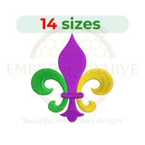 Buy Fleur de lis machine embroidery design