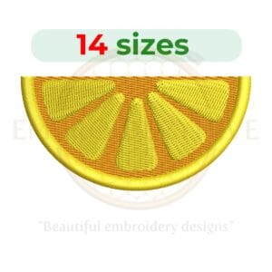 Buy Half lemon machine embroidery design