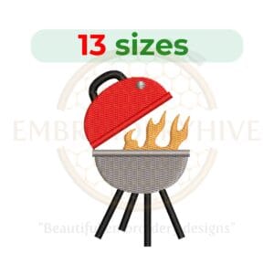 Buy Barbecue machine embroidery design