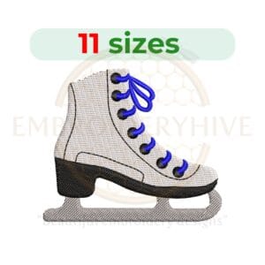 Buy Ice Skate Machine Embroidery Design