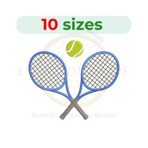 Buy Tennis machine embroidery design