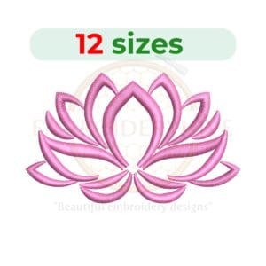 Buy Lotus flower machine embroidery design