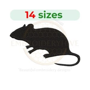 Buy Rat machine embroidery design