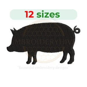 Buy Pig machine embroidery design