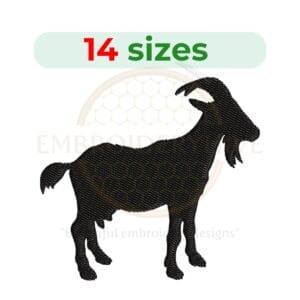 Buy Goat machine embroidery design