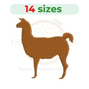 Buy Llama machine embroidery design