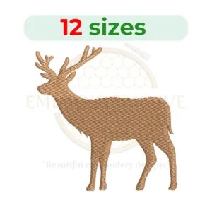 Buy Reindeer machine embroidery design