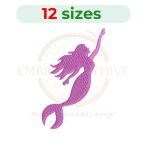 Buy Mermaid machine embroidery design