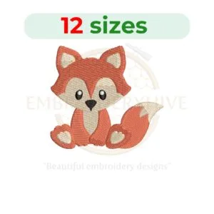 Buy Baby fox machine embroidery design