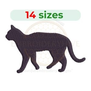 Buy Cat machine embroidery design