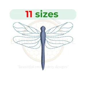 Buy Dragonfly machine embroidery design