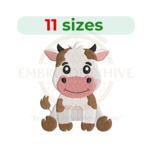 Buy Baby cow embroidery design for machines