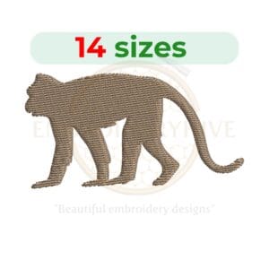 Buy Monkey machine embroidery design