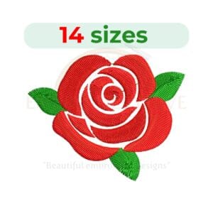 Buy Rose machine embroidery design