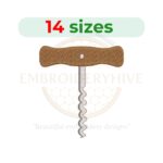 Buy Corkscrew machine embroidery design