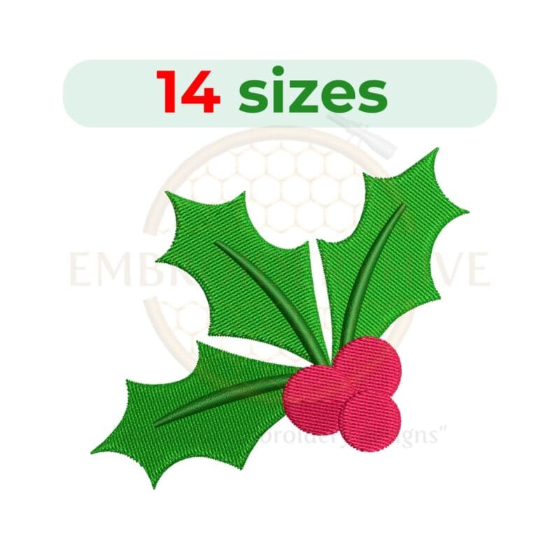 Buy Christmas Berry Machine embroidery design