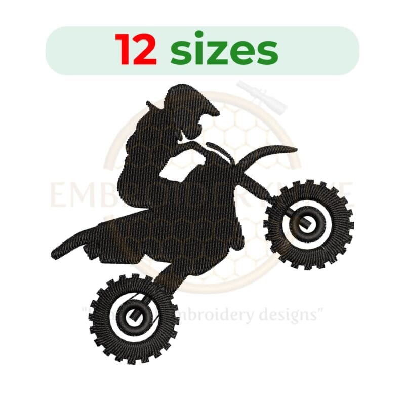 Buy Biker Machine embroidery design