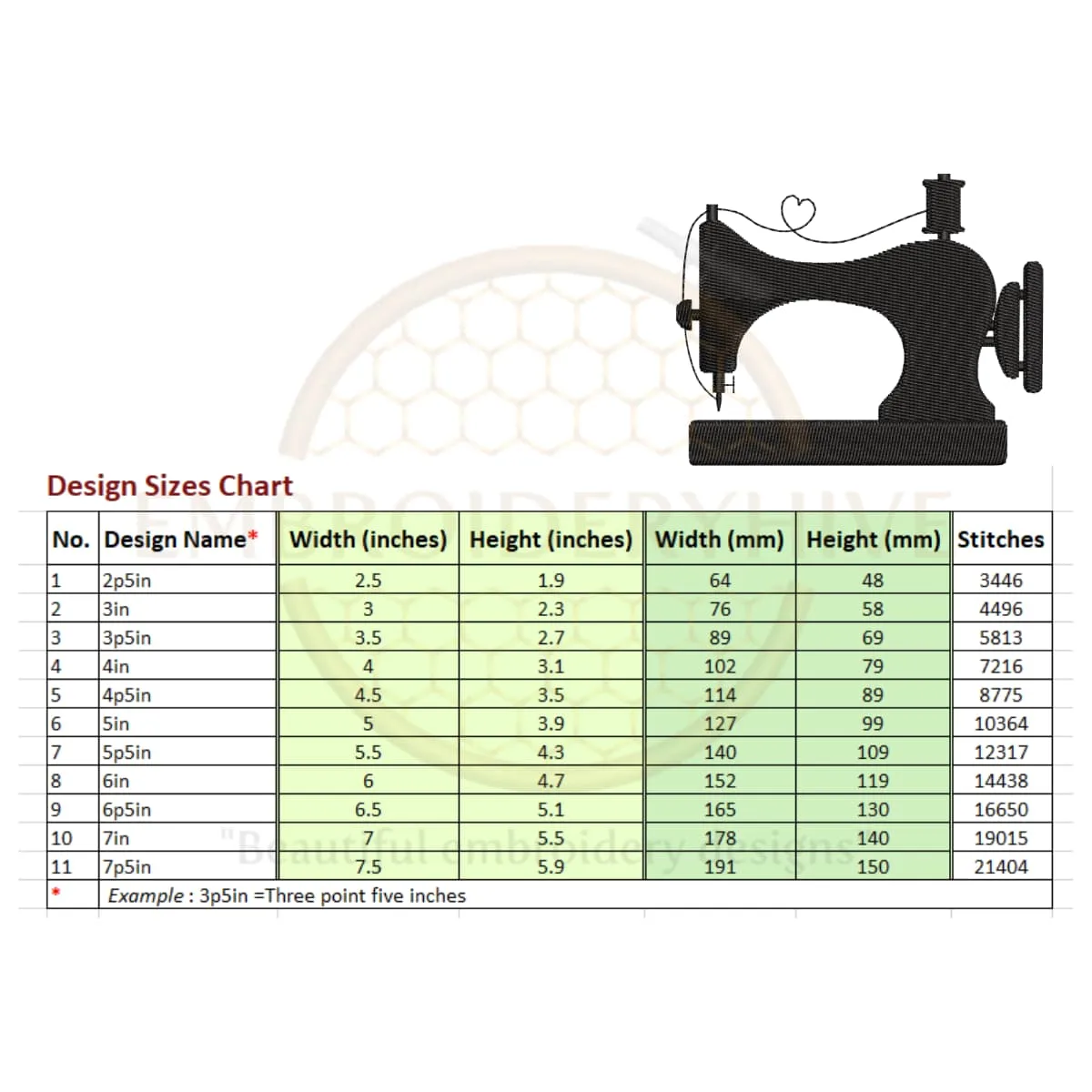 Sewing machine embroidery design - Image 2