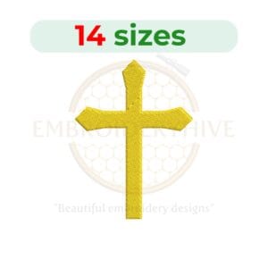 Buy Easter cross machine embroidery design for Christian projects