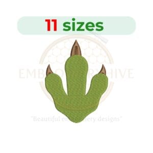 Thread Needle Sewing Embroidery design with a heart shape, available in 11 sizes ranging from 2.5 to 7.5 inches in width.