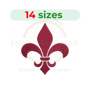 Buy Fleur de lis machine embroidery design