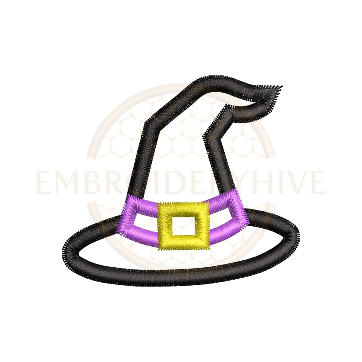 Witches Hat Applique Embroidery Design (2.5–7.5 inch) - Image 2