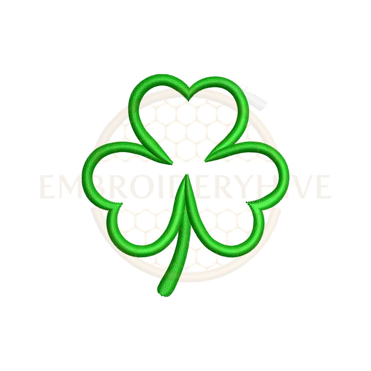 Shamrock Applique Embroidery Design (2–7.5 inch) - Image 2