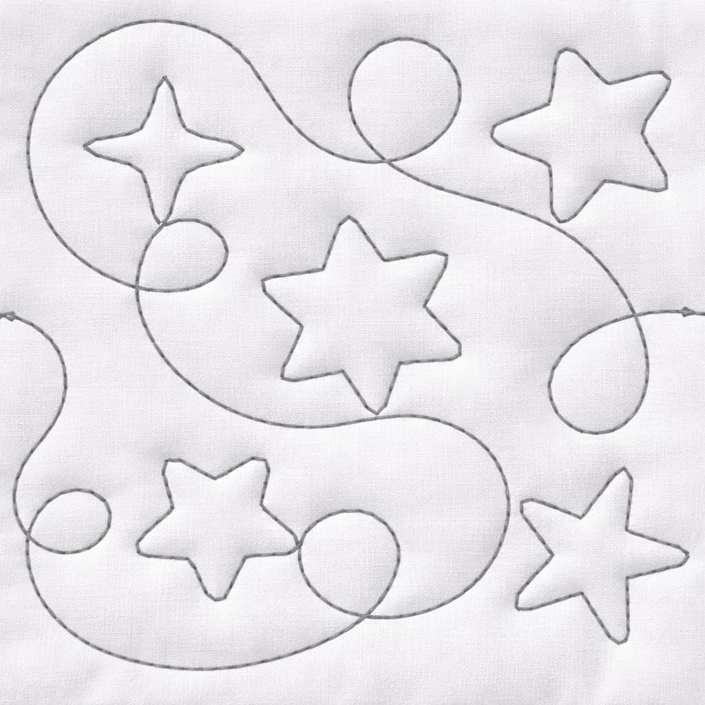Star Quilting Embroidery Design | Edge to Edge Quilt Block - Image 4