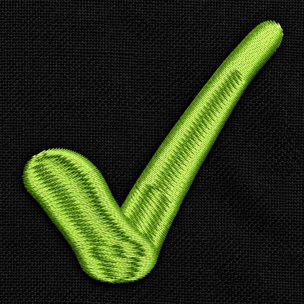 Check Mark Embroidery design - Image 3