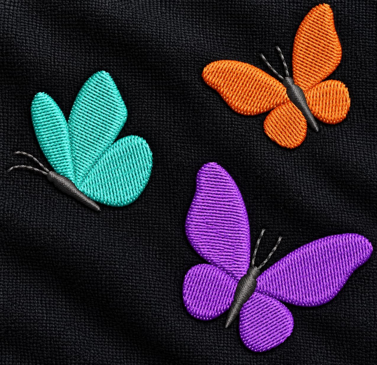 Butterflies Embroidery Design - Image 3