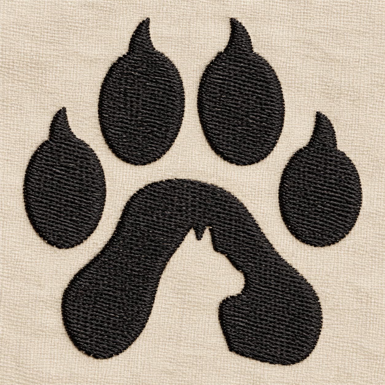 Cat Paw Print Embroidery Design - Image 3