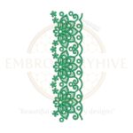 A high-quality digital download of Flower Border Embroidery Design (E-0630), featuring a delicate floral border pattern. Ideal for home decor items like tablecloths, bedsheets, pillow covers, curtains, and towels, as well as women’s clothing such as suits, dresses, kurtis, and kaftans. Available in multiple embroidery file formats for instant download.