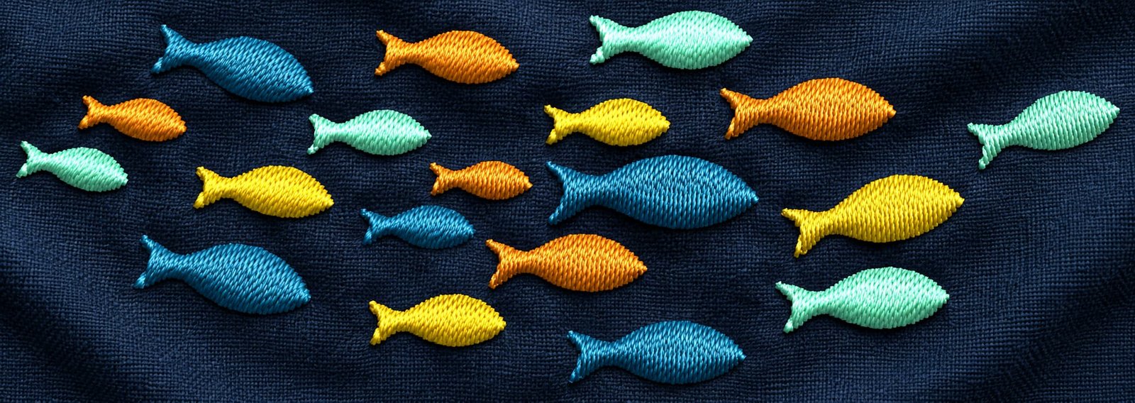 Fishes Embroidery Design - Image 3
