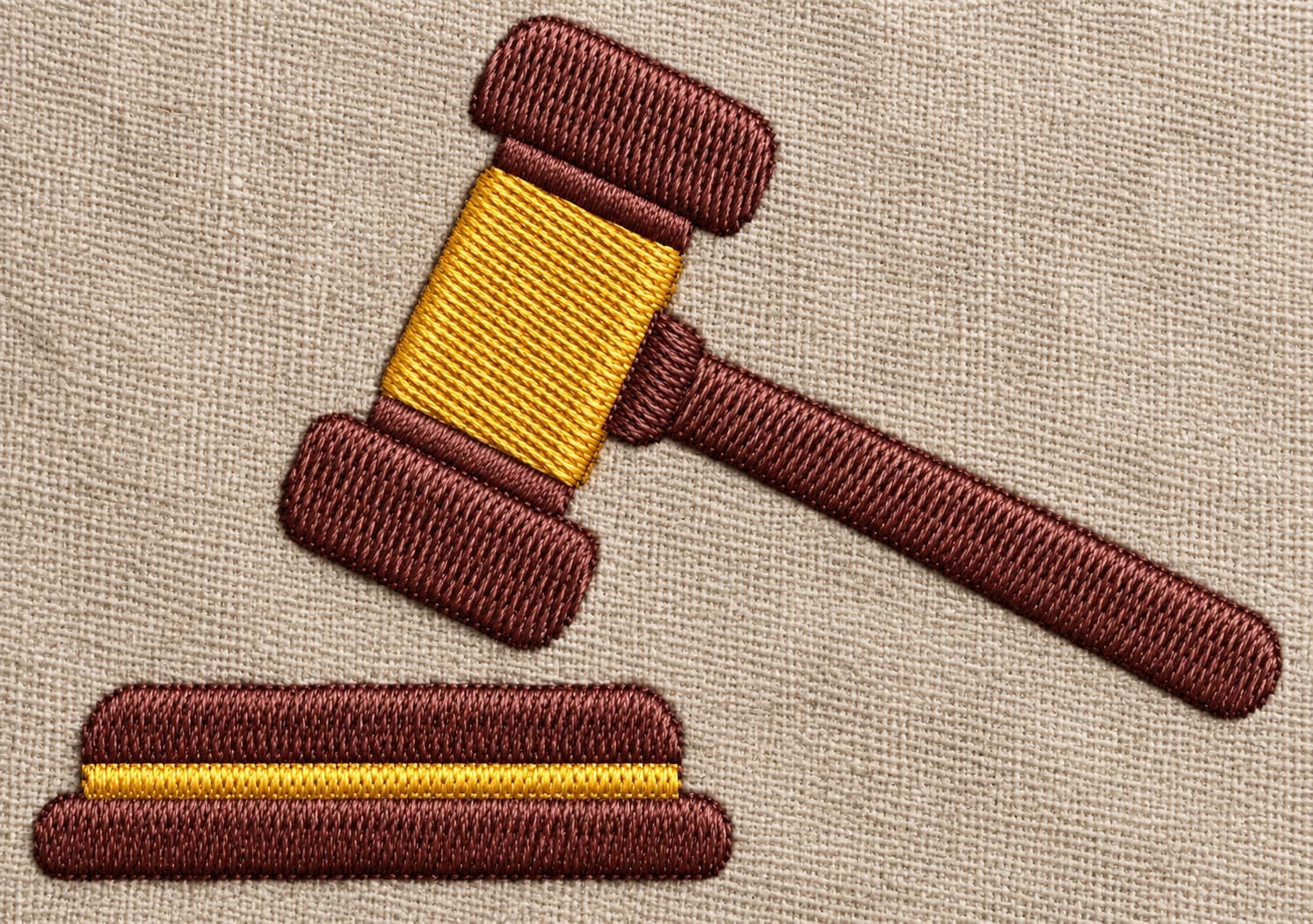 Judge Gavel Embroidery Design - Image 3