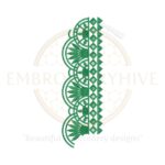 Machine embroidery Border Embroidery Design (E-0606), digital download. Ideal for home decor and fashion projects. Multiple formats available.