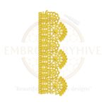 Machine embroidery Border Embroidery Design (E-0607), digital download. Perfect for home decor and fashion projects. Available in multiple formats.