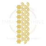 Border Embroidery Design E-0702 – Digital Machine Embroidery File for Instant Download