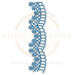 Border Embroidery Design E-0710 – Machine Embroidery Pattern for Home and Apparel