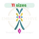 Buy Anna coronation skirt embroidery design
