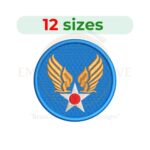 Buy Army Air Corps logo embroidery design