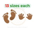 Buy Baby hand and feet machine embroidery design